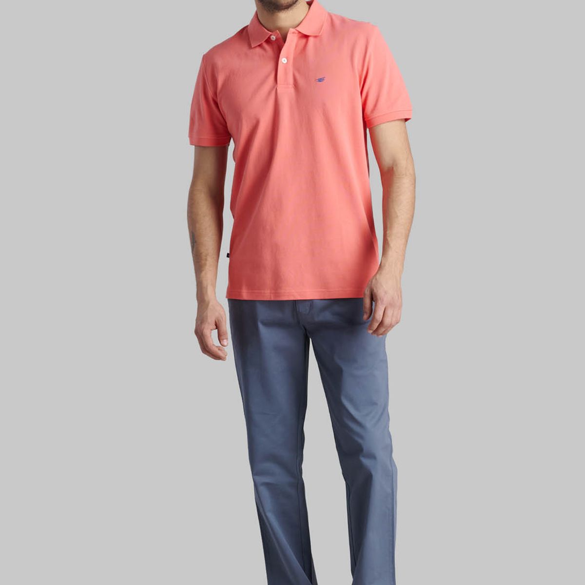 FEROUCH - Polera Pique Basica Rojo Ferouch