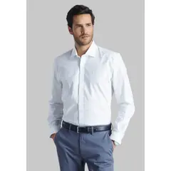 FEROUCH - Camisa Sport Oxford Blanco