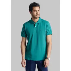 FEROUCH - Polera Pique Basica Verde