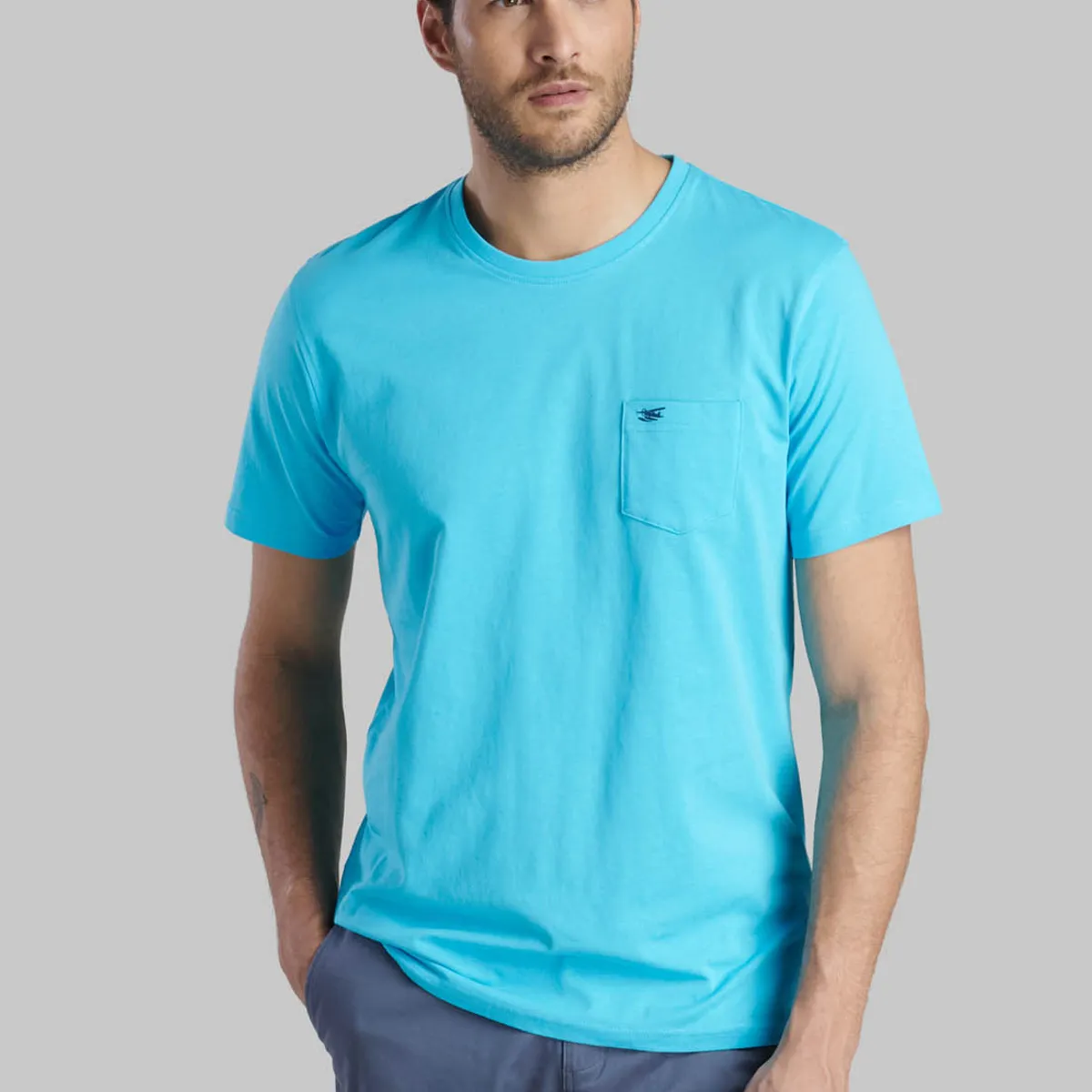 FEROUCH - Polera Houston Celeste Ferouch