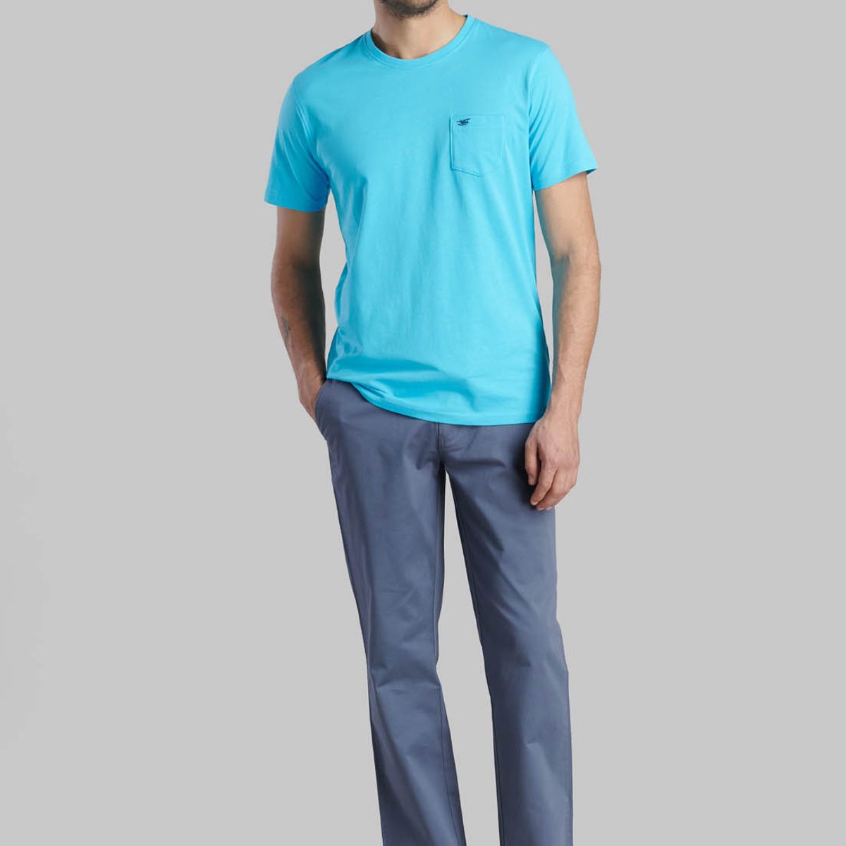 FEROUCH - Polera Houston Celeste Ferouch