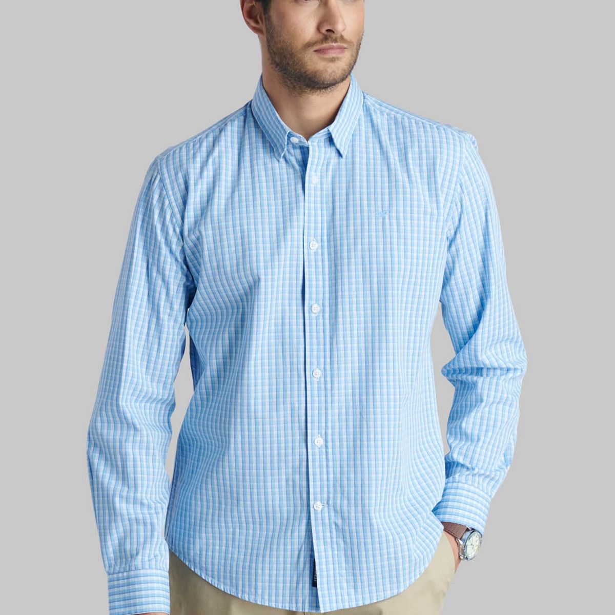 FEROUCH - Camisa Lancaster Celeste Ferouch