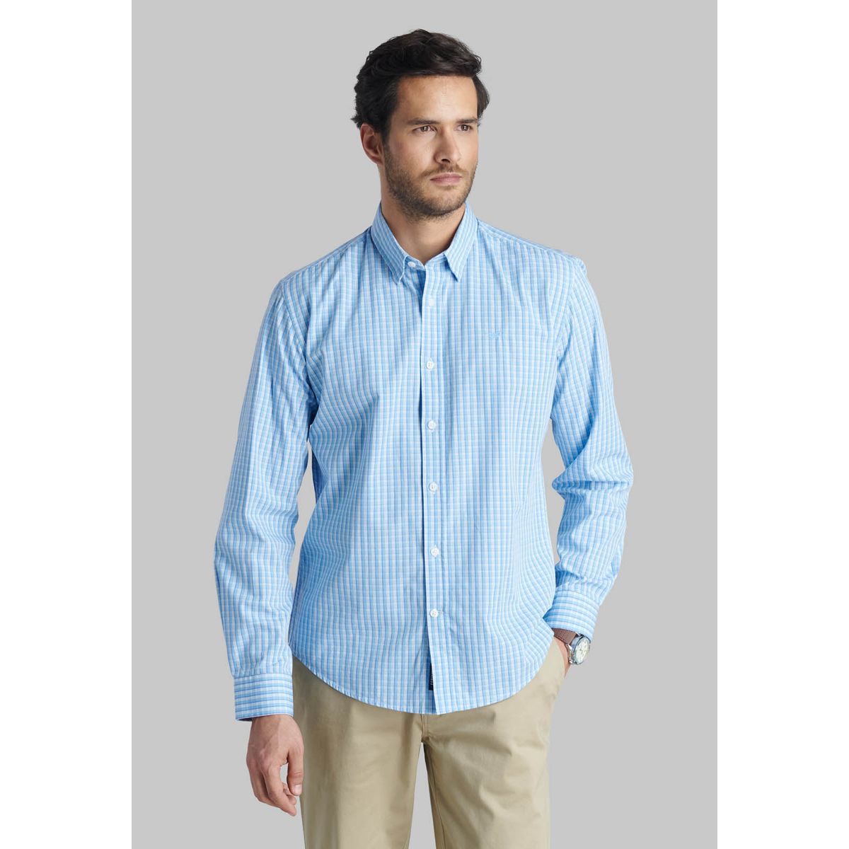 FEROUCH - Camisa Lancaster Celeste Ferouch