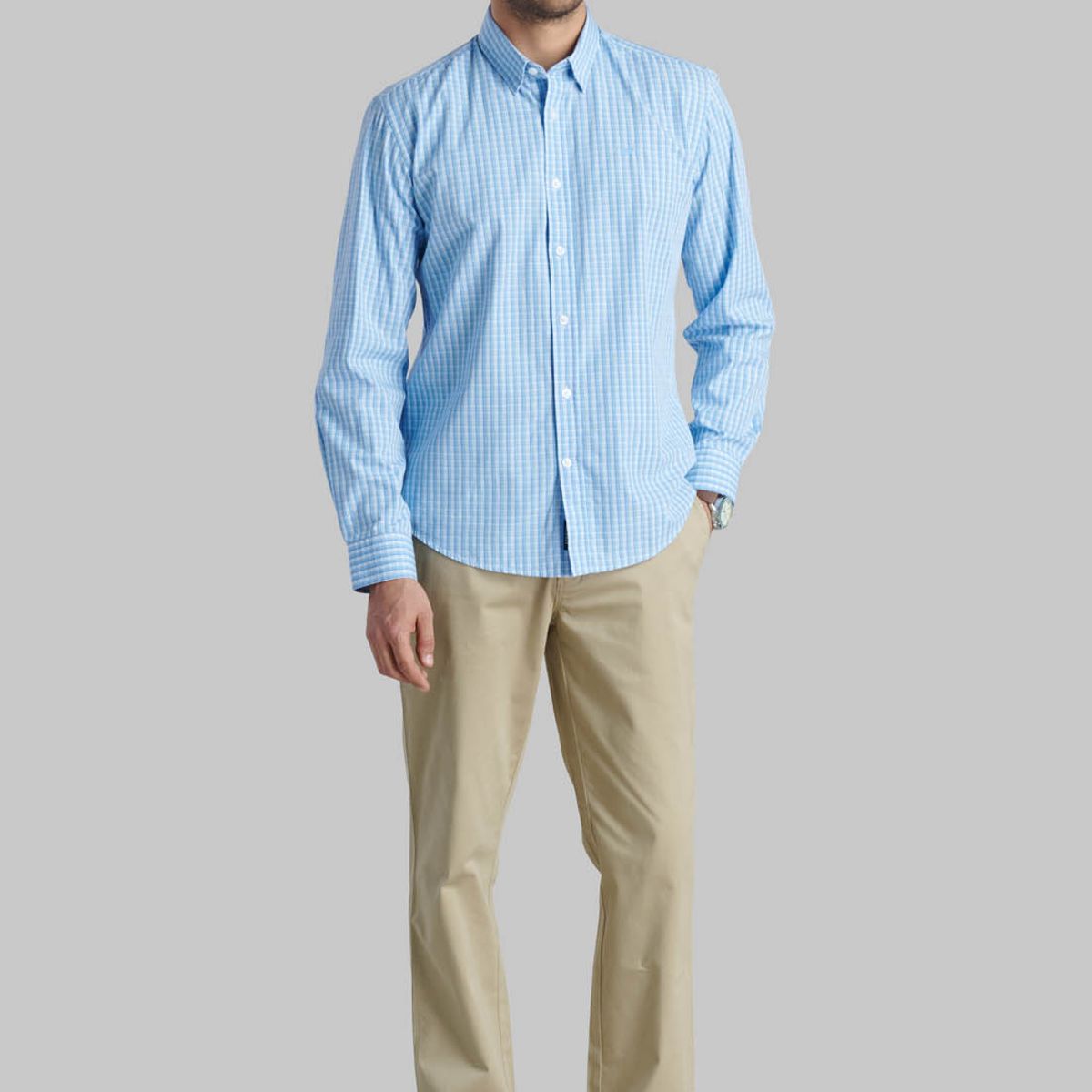 FEROUCH - Camisa Lancaster Celeste Ferouch