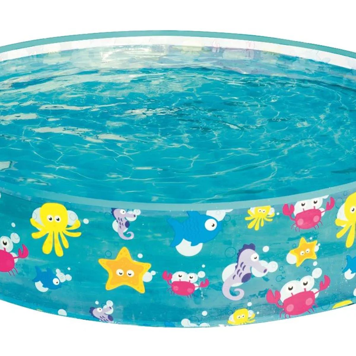 BESTWAY - Piscina Bestway Fondo Marino + Parche 122x25cm Color Azul Marino.