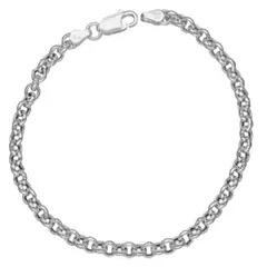 GENERICO - Pulsera Hombre en Plata 925 Estilo Rolo