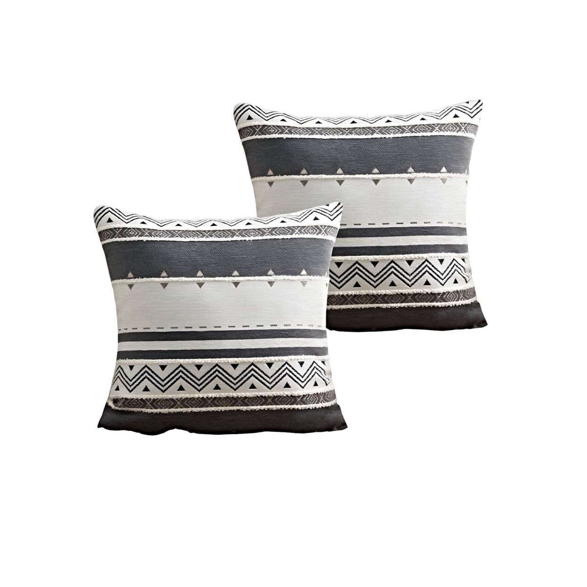 GENERICO - JUEGO DE 2 FUNDAS DE COJINES DISEÑO CHENILLE MANDALA A1…