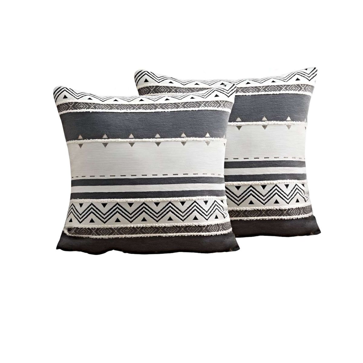 GENERICO - JUEGO DE 2 FUNDAS DE COJINES DISEÑO CHENILLE MANDALA A1…