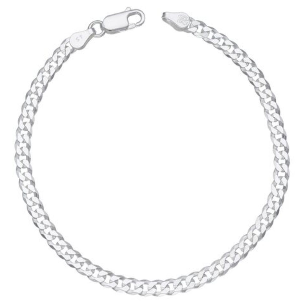 LK LUKSO - Pulsera Hombre en Plata 925 Estilo Grumet 