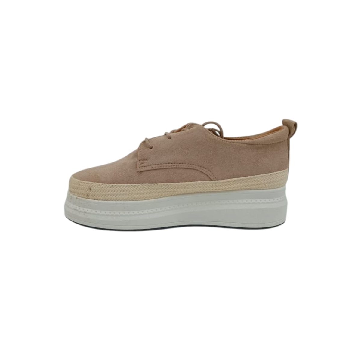 HERIEL - Zapatilla Beige Plataforma Mujer
