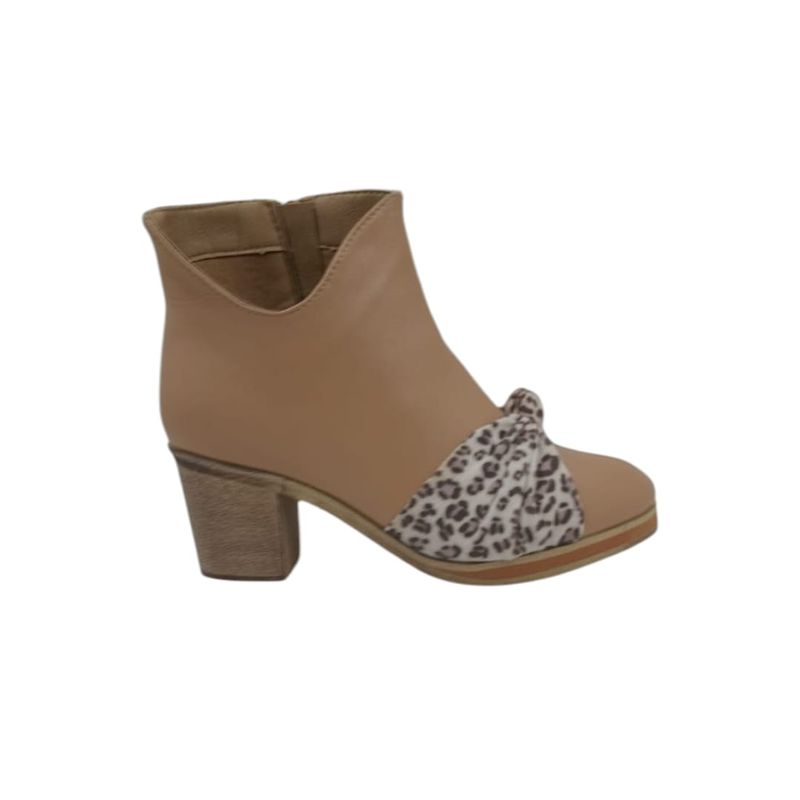 HERIEL - Botín Beige Print  Mujer
