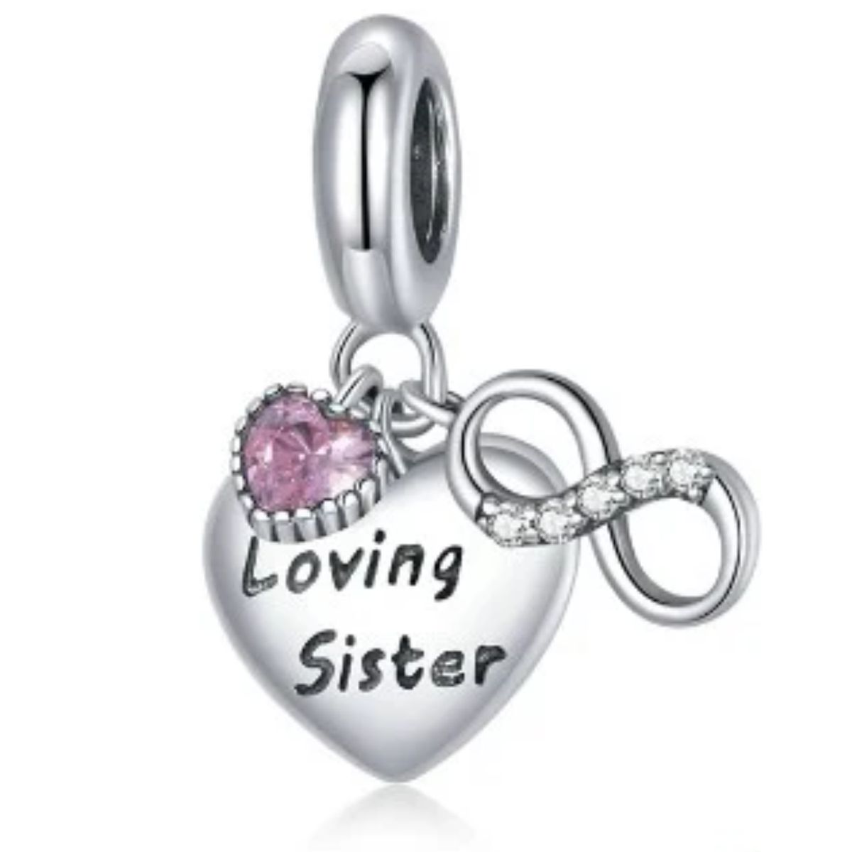 LK LUKSO - Charm Amor Hermanas Infinito en Plata 925