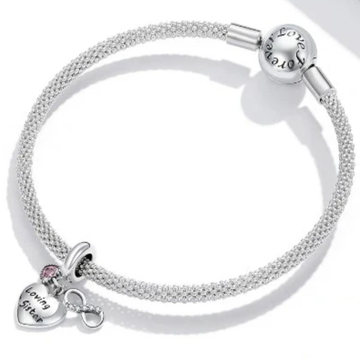 LK LUKSO - Charm Amor Hermanas Infinito en Plata 925
