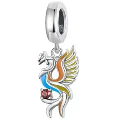 LK LUKSO - Charm Plata 925 Ave Fénix Símbolo de Fuerza y Renacer