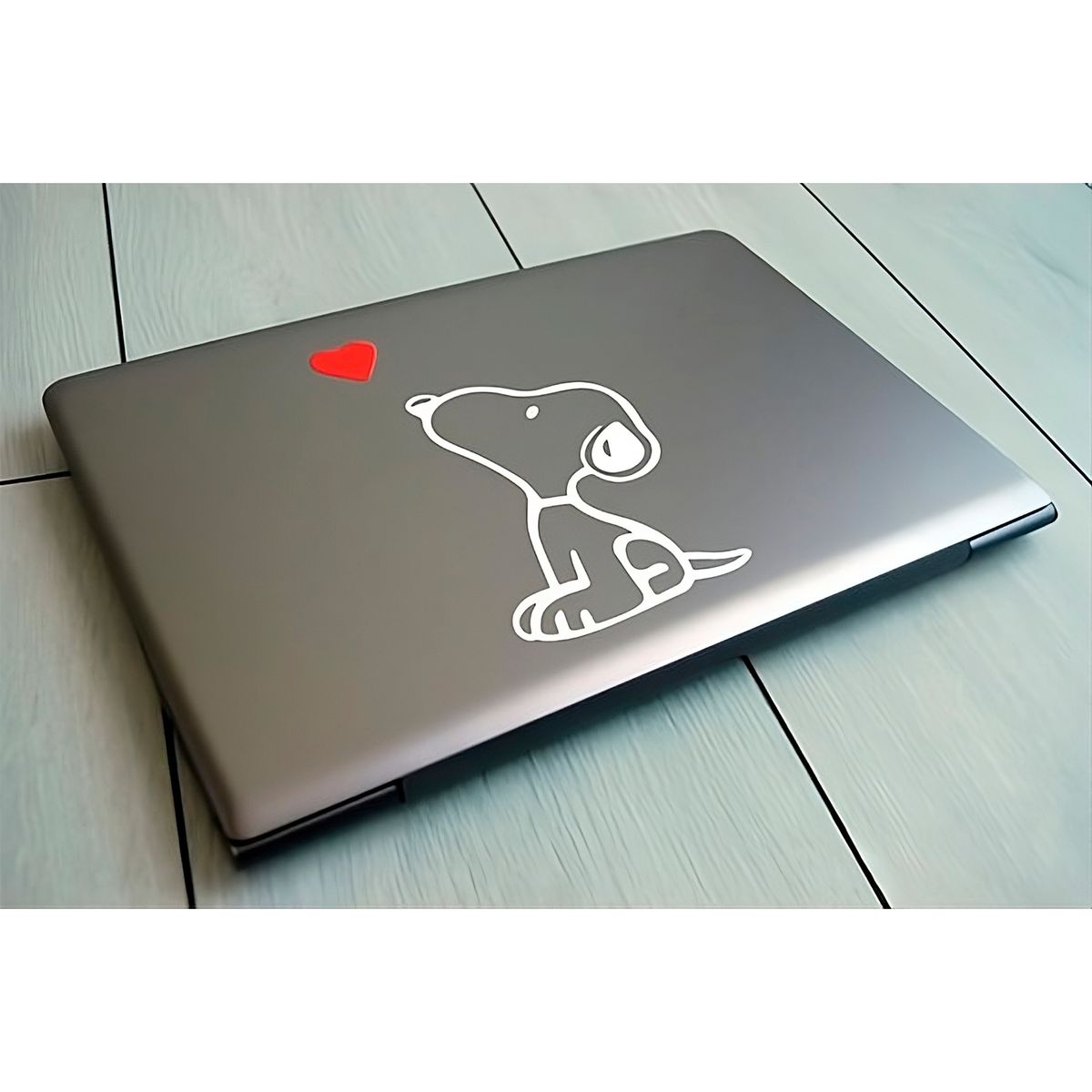 GENERICO - Sticker Decorativo Para Notebook snoopy Corazon Adhesivo