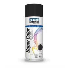 TEKBOND - Pintura Spray Acrilica Negro Opaco 350ml Uso General 12und