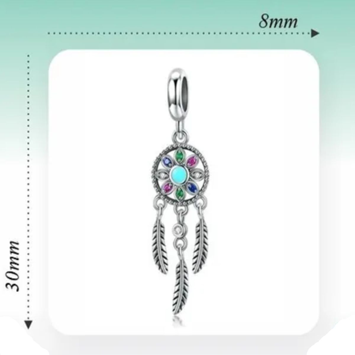 LK LUKSO - Charm Dije Atrapasueños Boho Espiritual Plata 925