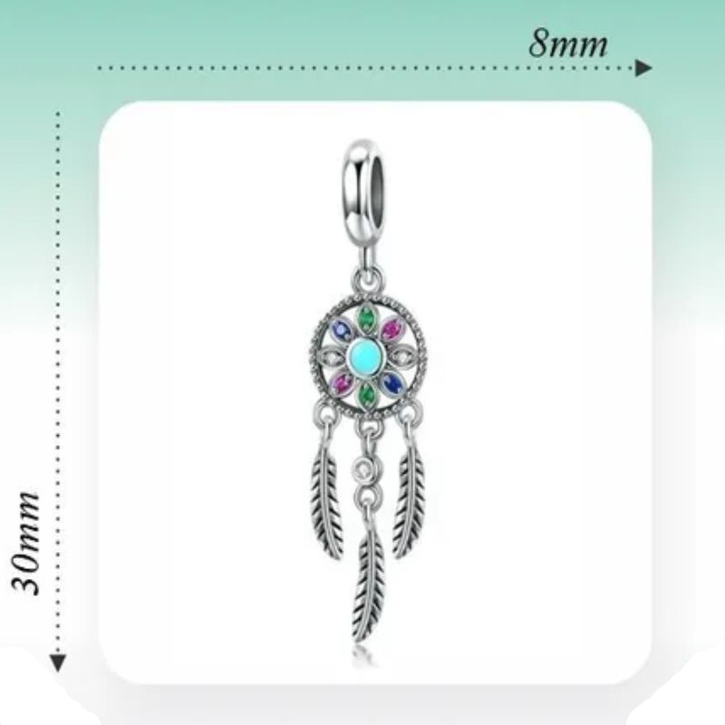 LK LUKSO - Charm Dije Atrapasueños Boho Espiritual Plata 925