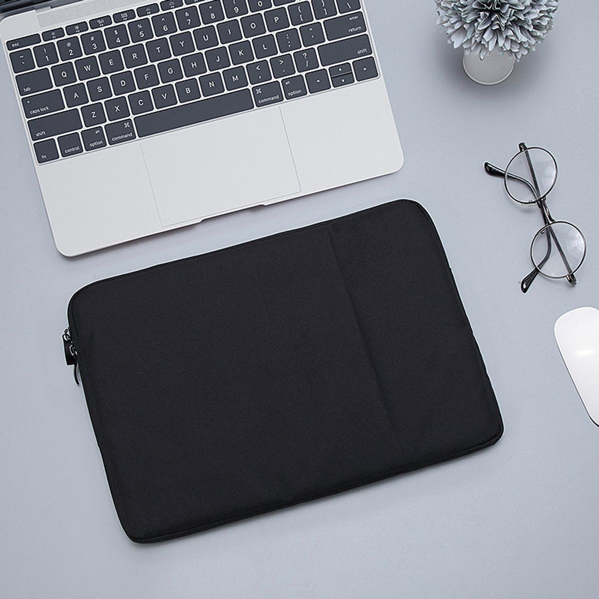 GENERICO - Funda Bolso Impermeable Para iPad y Tablet 12,5 - Negro