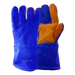 ACKERLAND - Guante Soldador Azul Kevlar Cuero