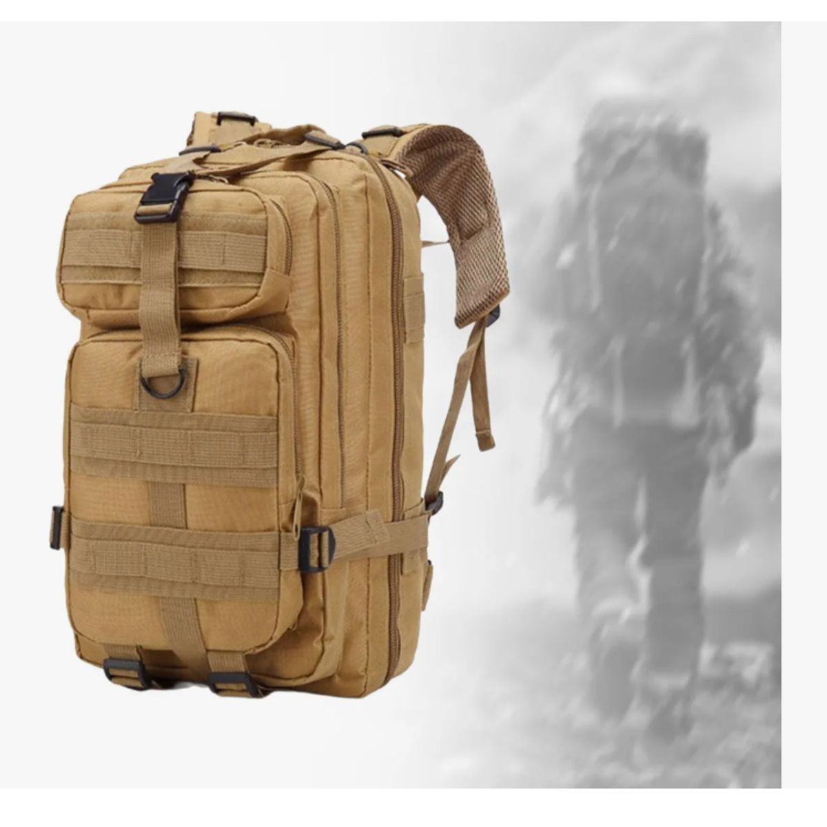 GENERICO - Mochila Tactica Militar 30l Impermeable Ideal Para Aventuras