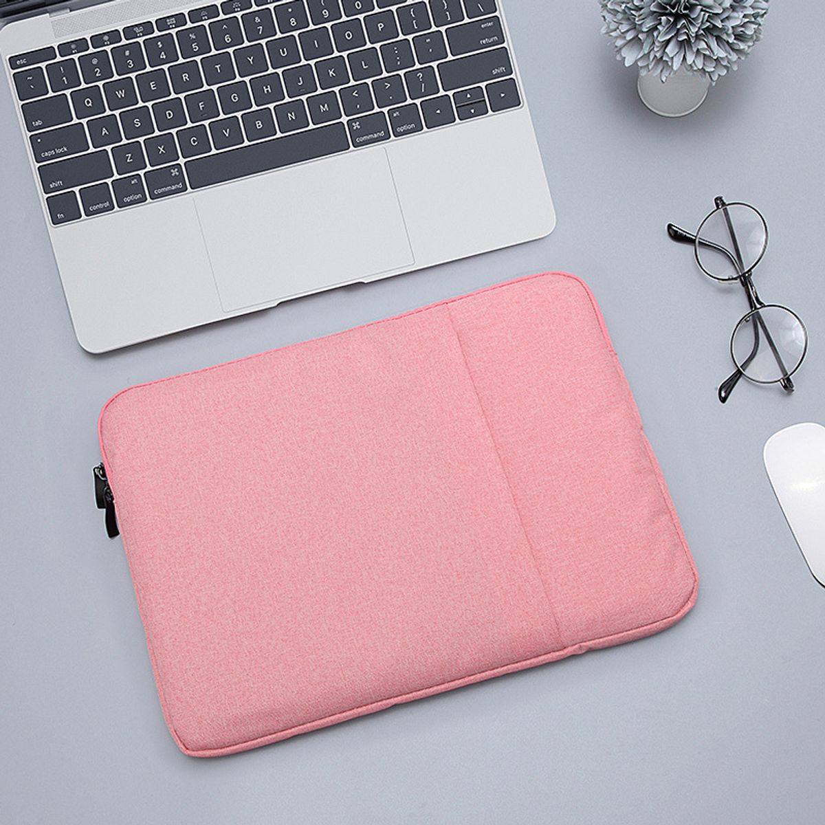 GENERICO - Funda Bolso Impermeable Para Macbook, Notebook y Tablet 13,3 - Rosado