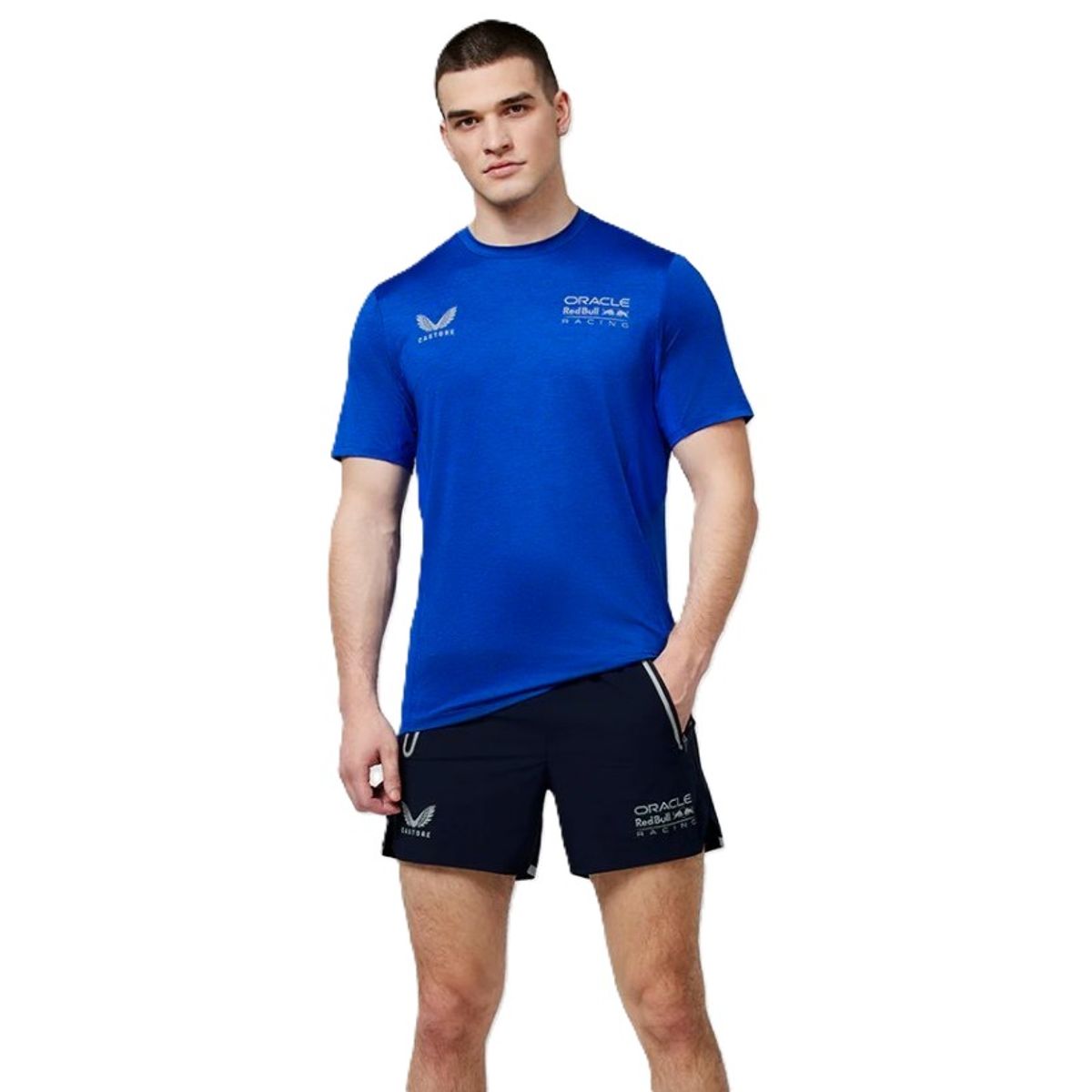 RED BULL - Short Running Oficial CASTORE Oracle Red Bull Racing Dual Band 2025