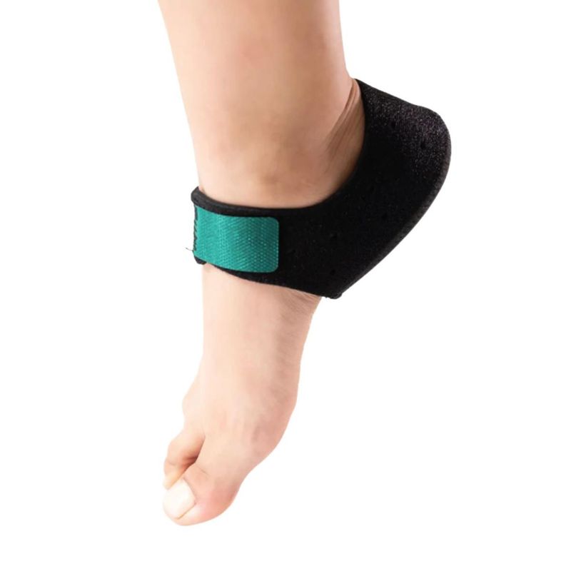 THERAMART - Par de Taloneras de Gel y Tela con Soporte - Negro - Talla S
