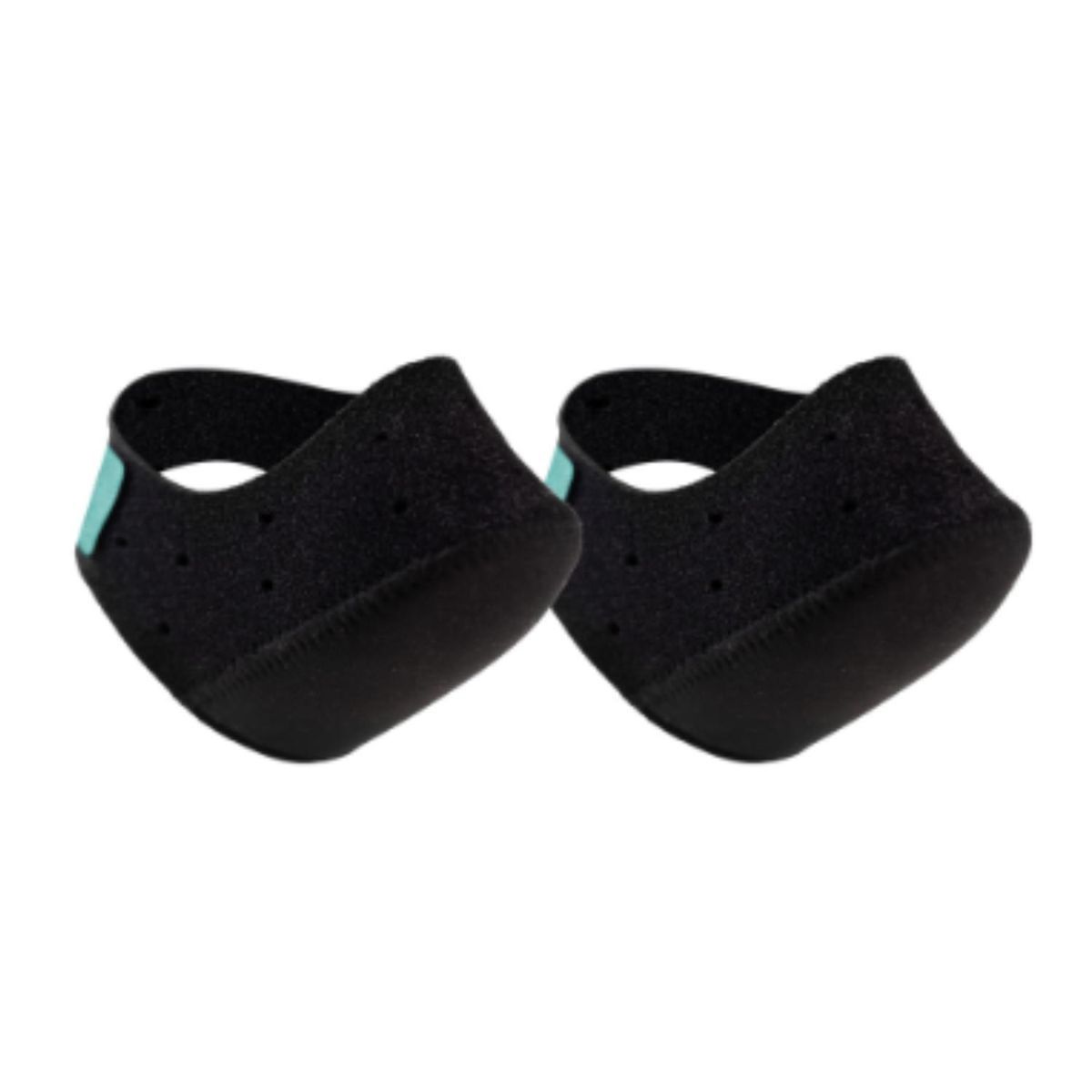 THERAMART - Par de Taloneras de Gel y Tela con Soporte - Negro - Talla L