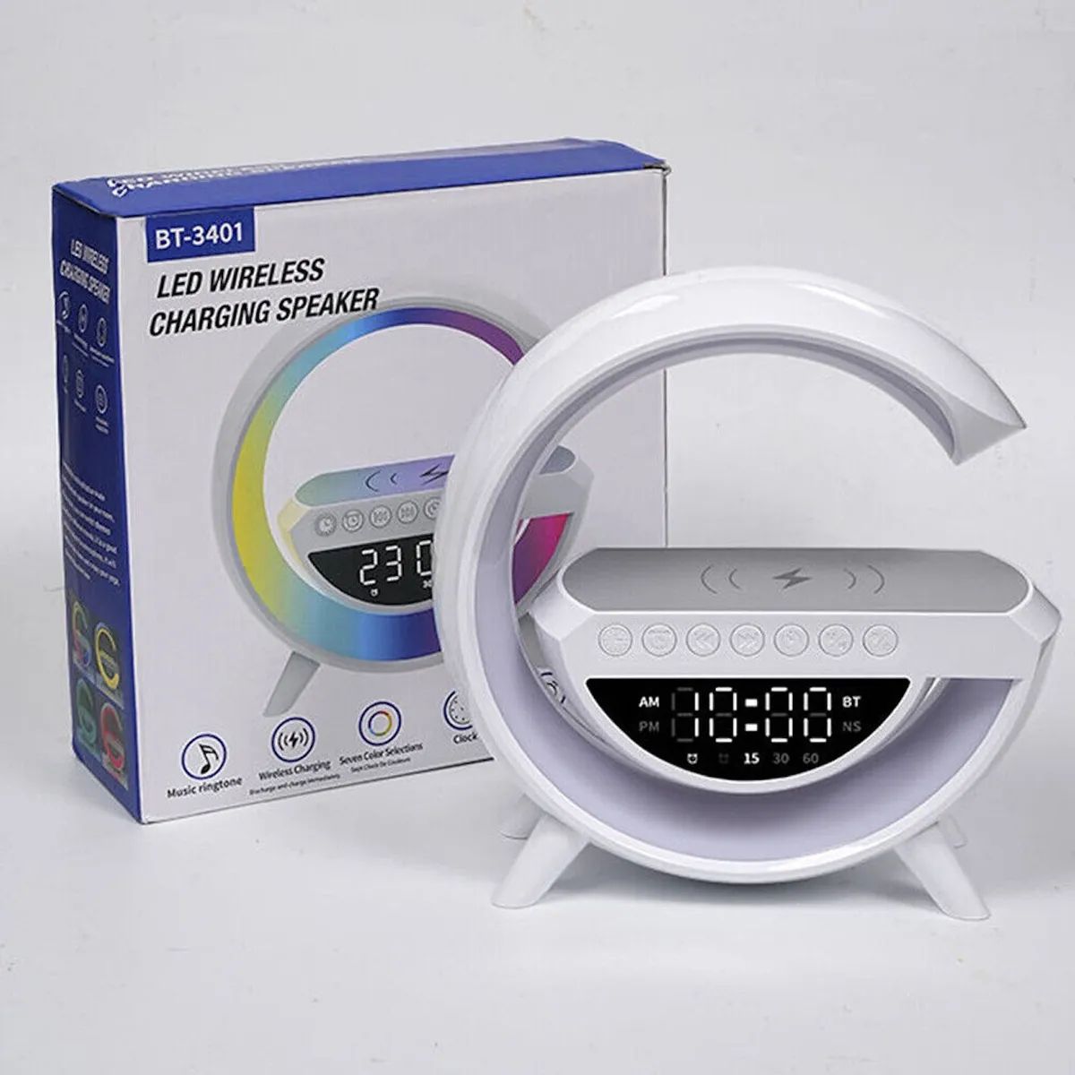 GENERICO - Radio Parlante Portátil Led Rbg Con Carga