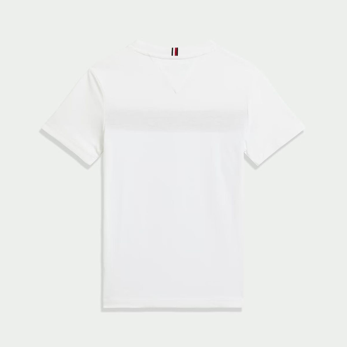 TOMMY HILFIGER - Polera Con Inserción De Punto Canal Blanco Tommy Hilfiger