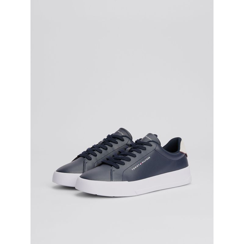 TOMMY HILFIGER - Zapatillas De Tenis Con Acabado Granulado Azul Tommy Hilfiger