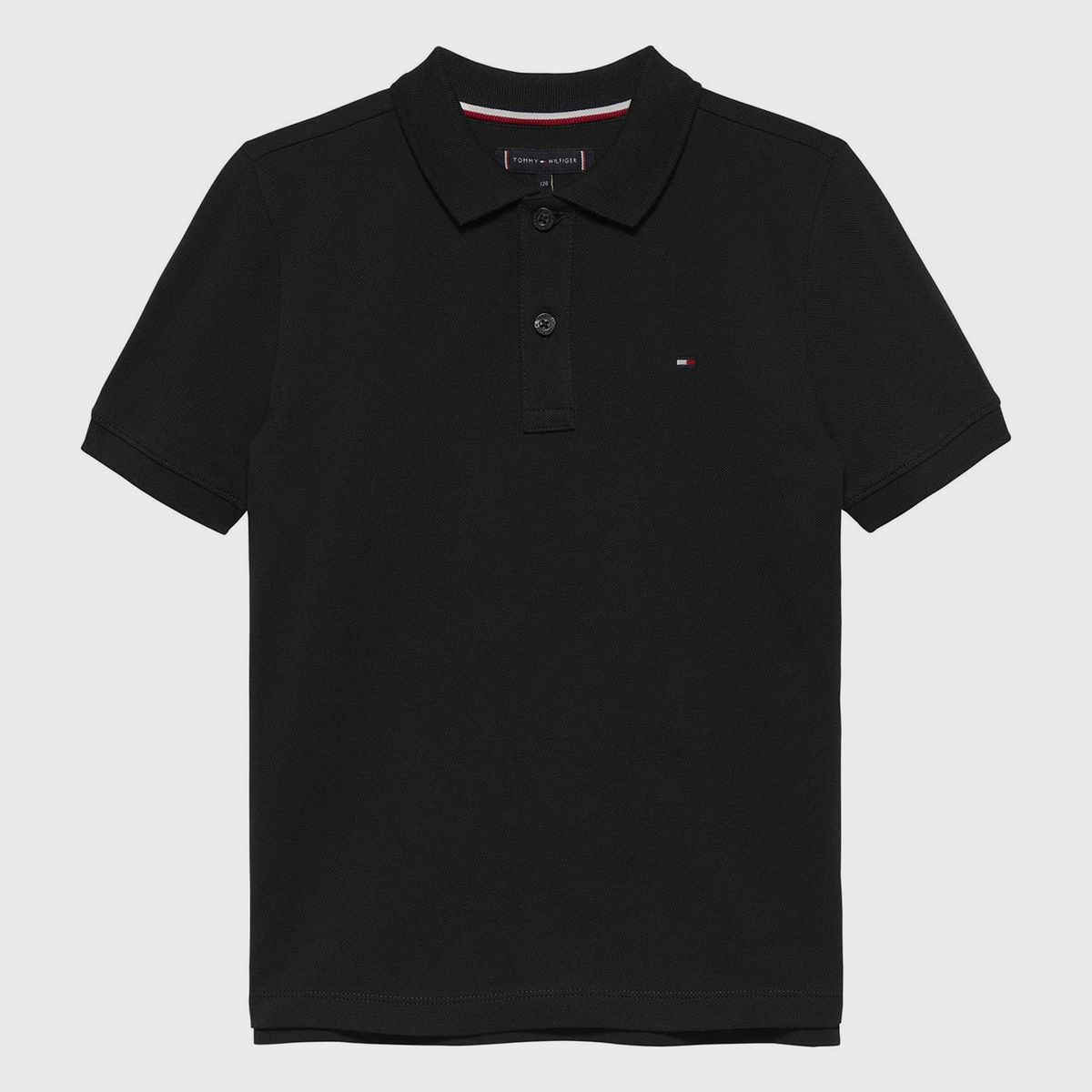 TOMMY HILFIGER - Polo Con Logo Y Corte Regular Essential Negro Tommy Hilfiger