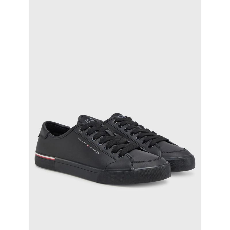 TOMMY HILFIGER - Zapatillas Con Logo En Bajo Relieve Negro Tommy Hilfiger