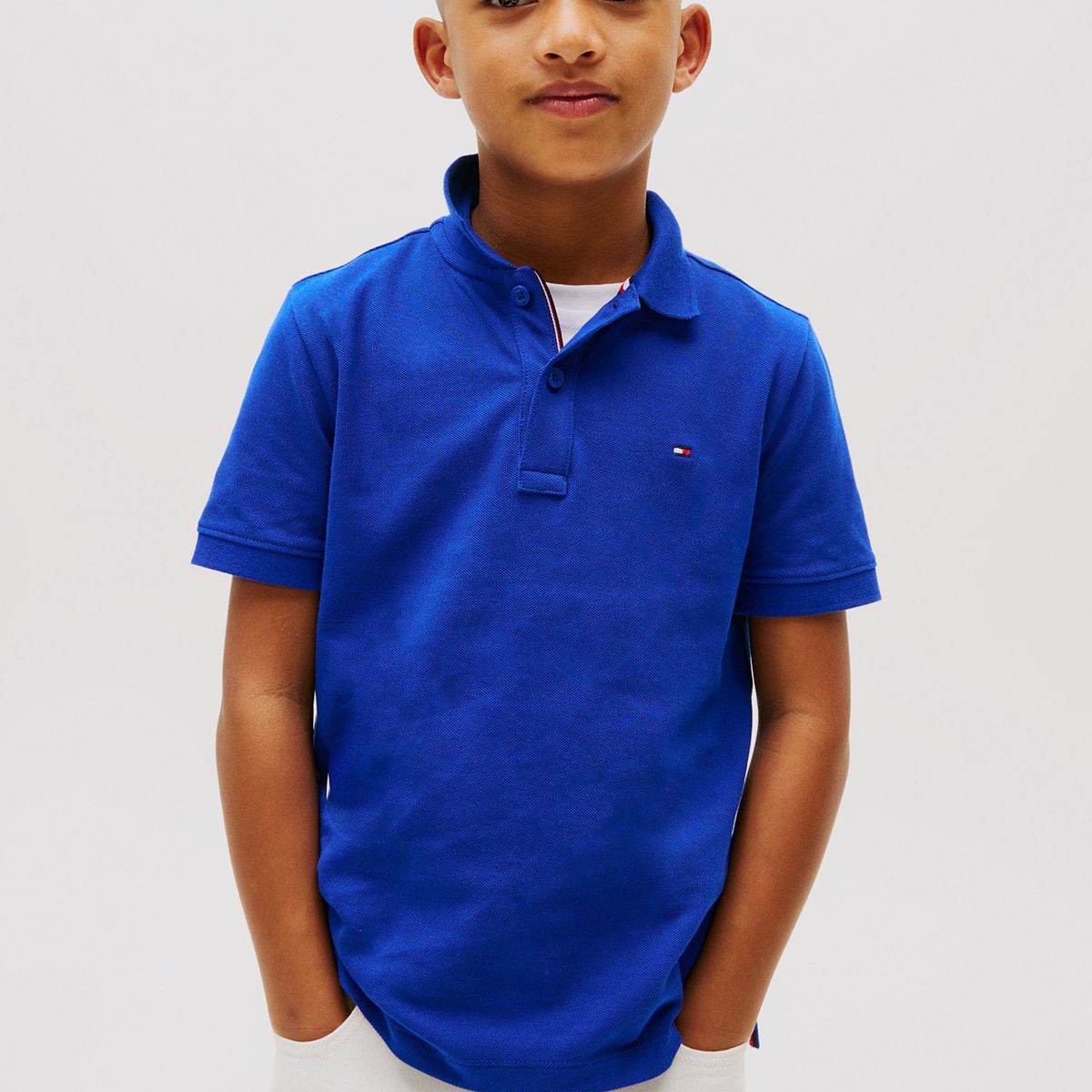 TOMMY HILFIGER - Polo Con Logo Y Corte Regular Essential Azul Tommy Hilfiger