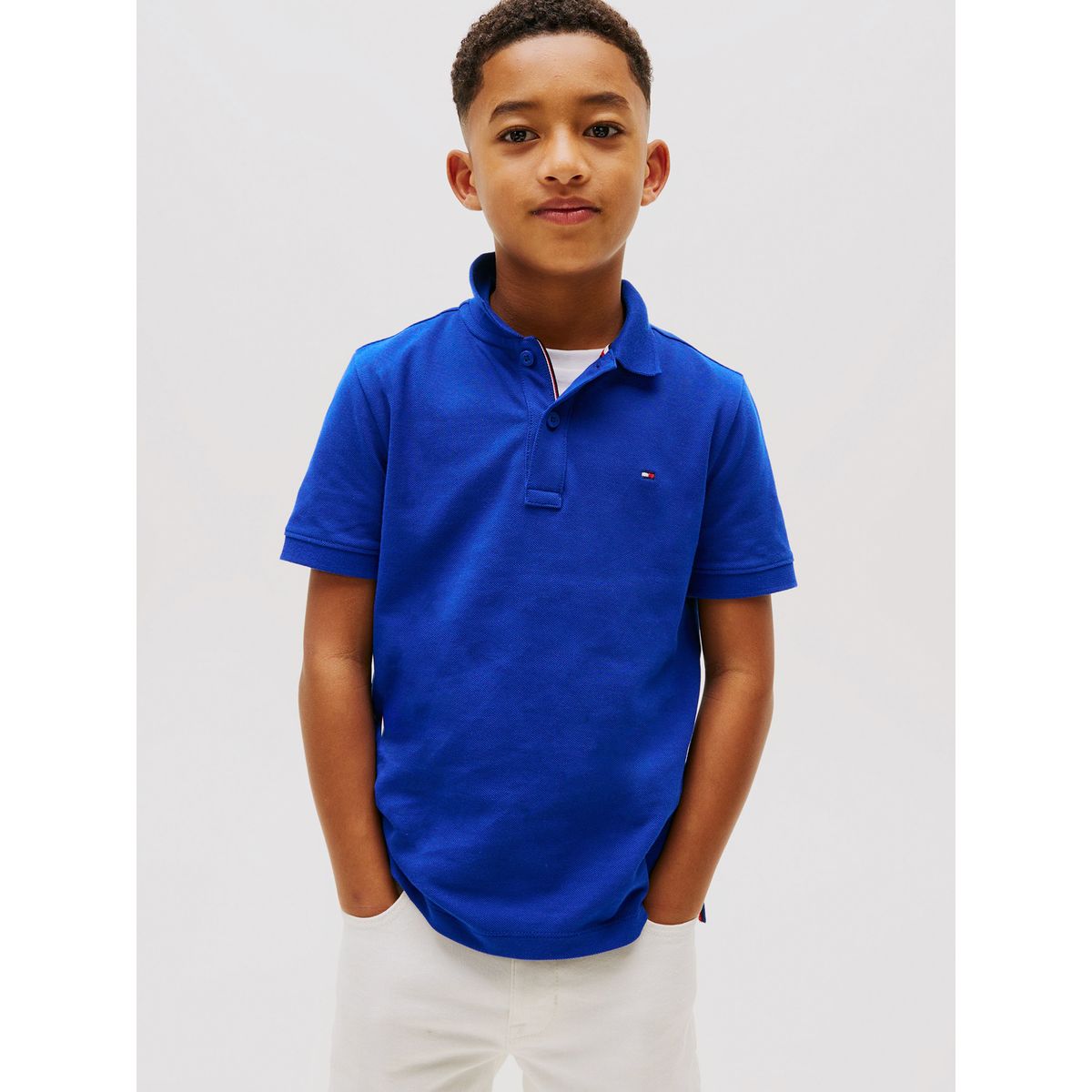 TOMMY HILFIGER - Polo Con Logo Y Corte Regular Essential Azul Tommy Hilfiger