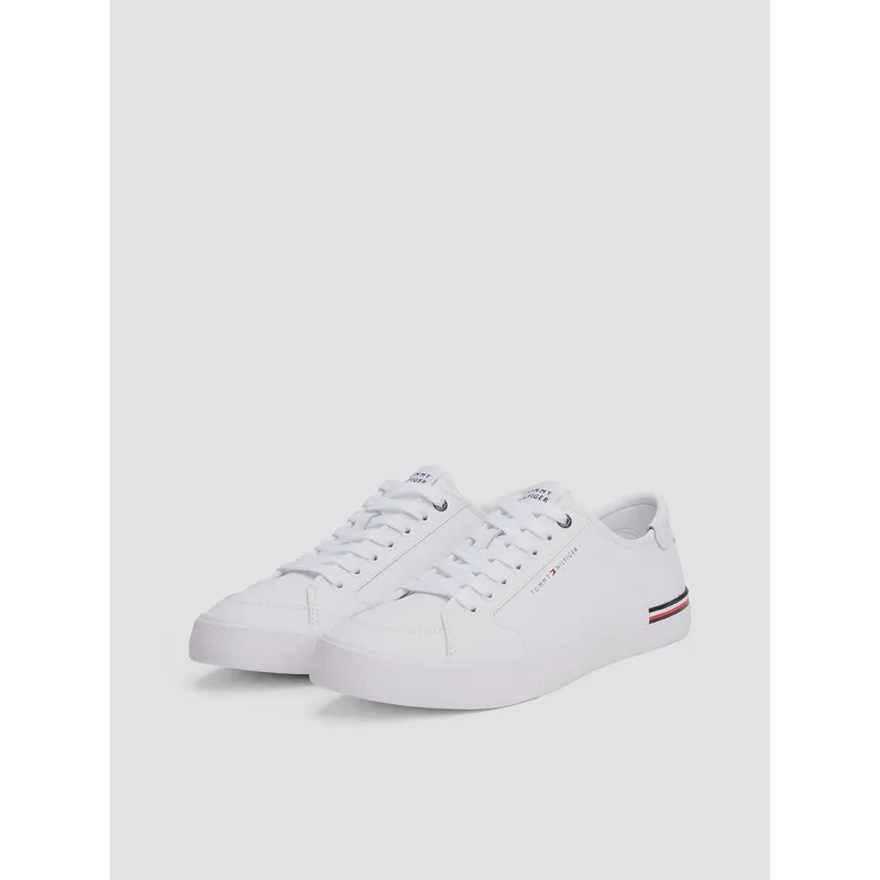 TOMMY HILFIGER - Zapatillas Con Logo En Bajo Relieve Blanco Tommy Hilfiger