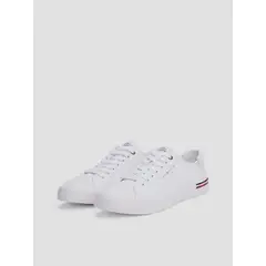 TOMMY HILFIGER - Zapatillas Con Logo En Bajo Relieve Blanco