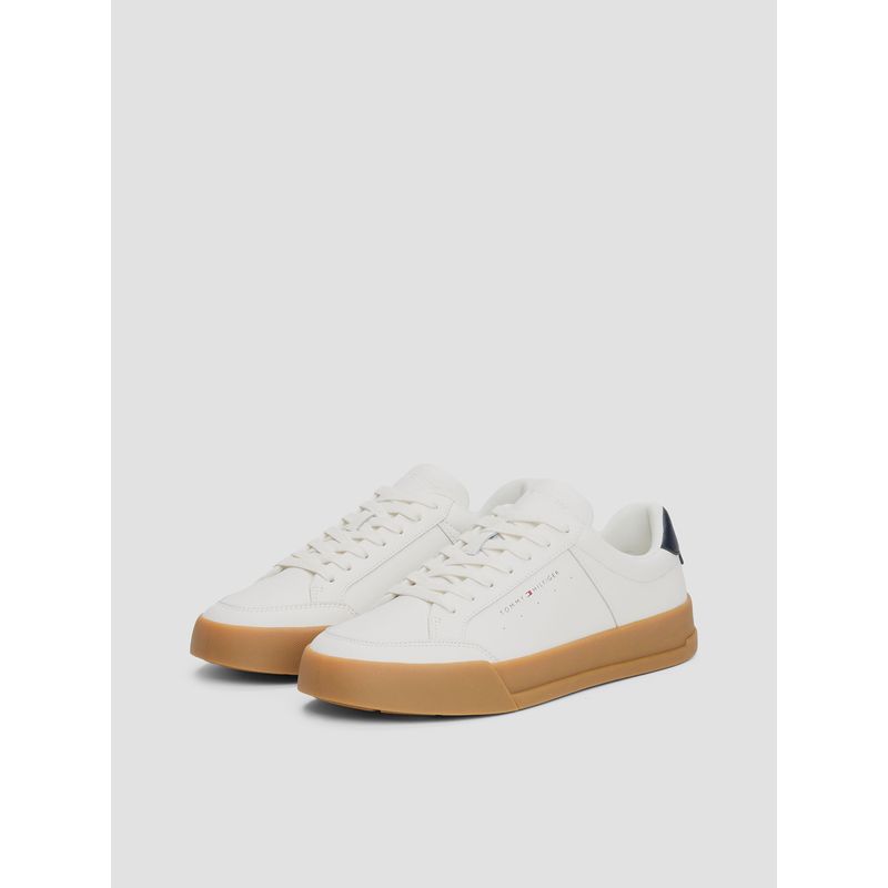 TOMMY HILFIGER - Zapatillas Con Logo A Contraste Blanco Tommy Hilfiger