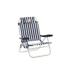 WAPPY TIENDA - Silla Plegable de playa Portatil Camping jardín y playa Azul Wappy.