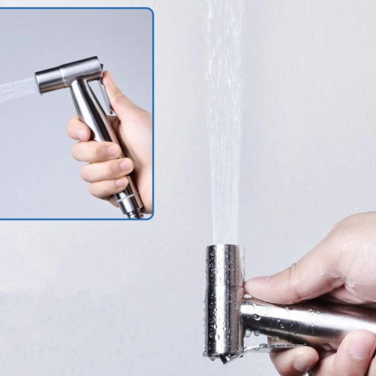 kit Ducha Bidet Arabe Wc Inodoro Acero Inoxidable, marca GENERICO - Foto 2