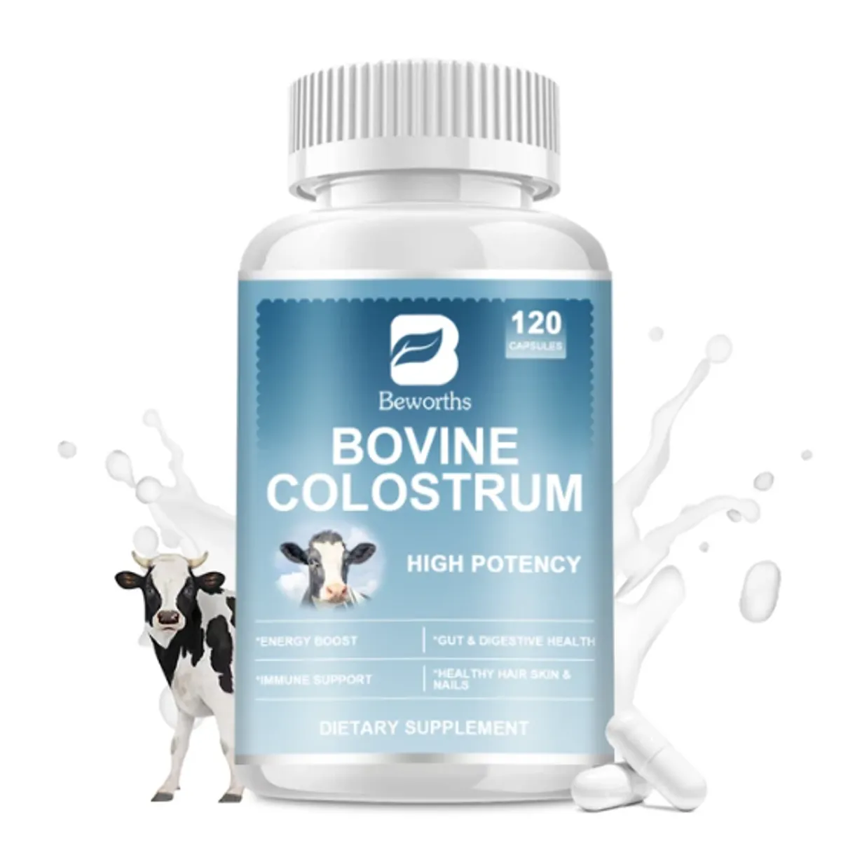 GENERICO - Super Colostrum 1000mg Para Potenciar Todo El Sistema Inmune
