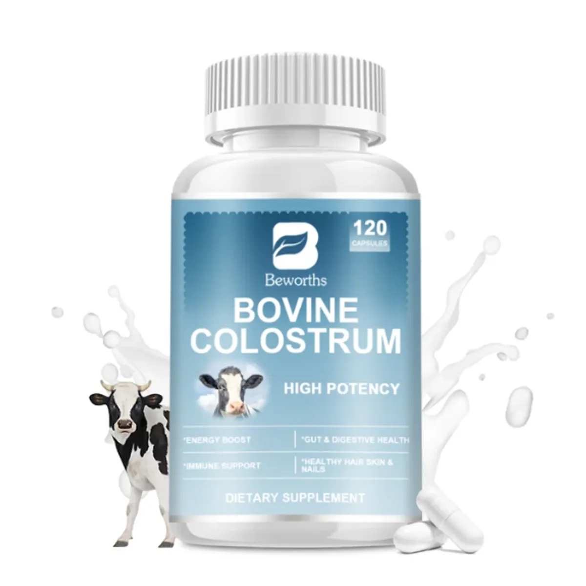 GENERICO - Super Colostrum 1000mg Para Potenciar Todo El Sistema Inmune