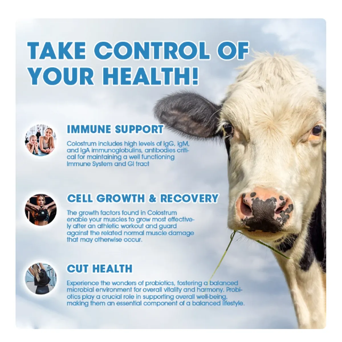 GENERICO - Super Colostrum 1000mg Para Potenciar Todo El Sistema Inmune