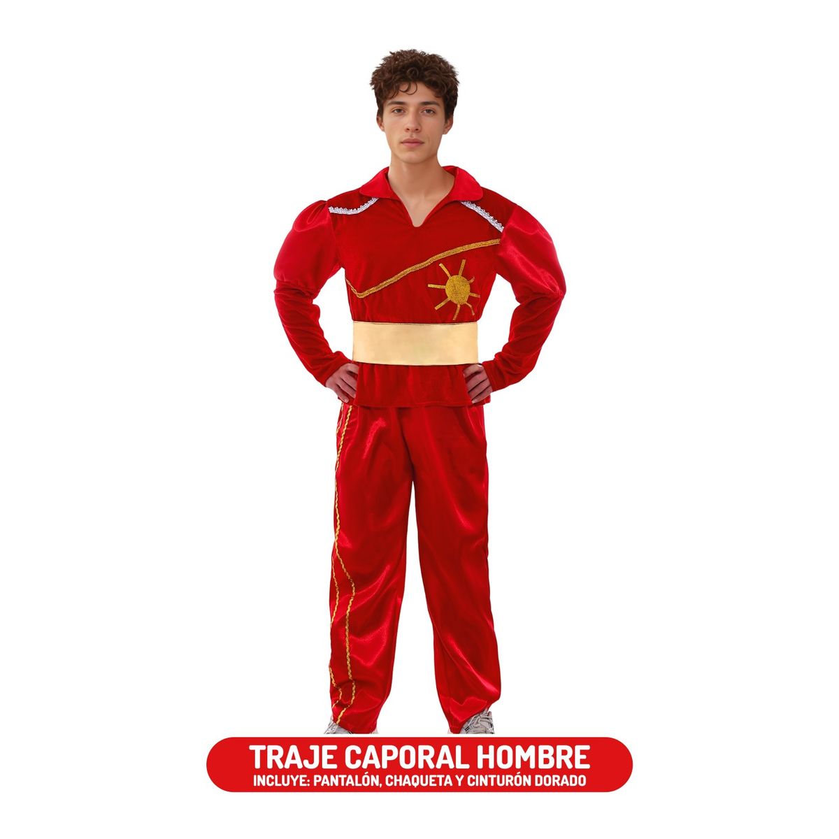GENERICO - Traje Típico Caporal Hombre Rojo talla M