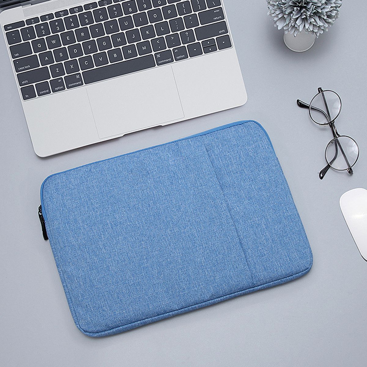 GENERICO - Funda Bolso Impermeable Para Macbook, Notebook y Tablet 14,1 - Azul