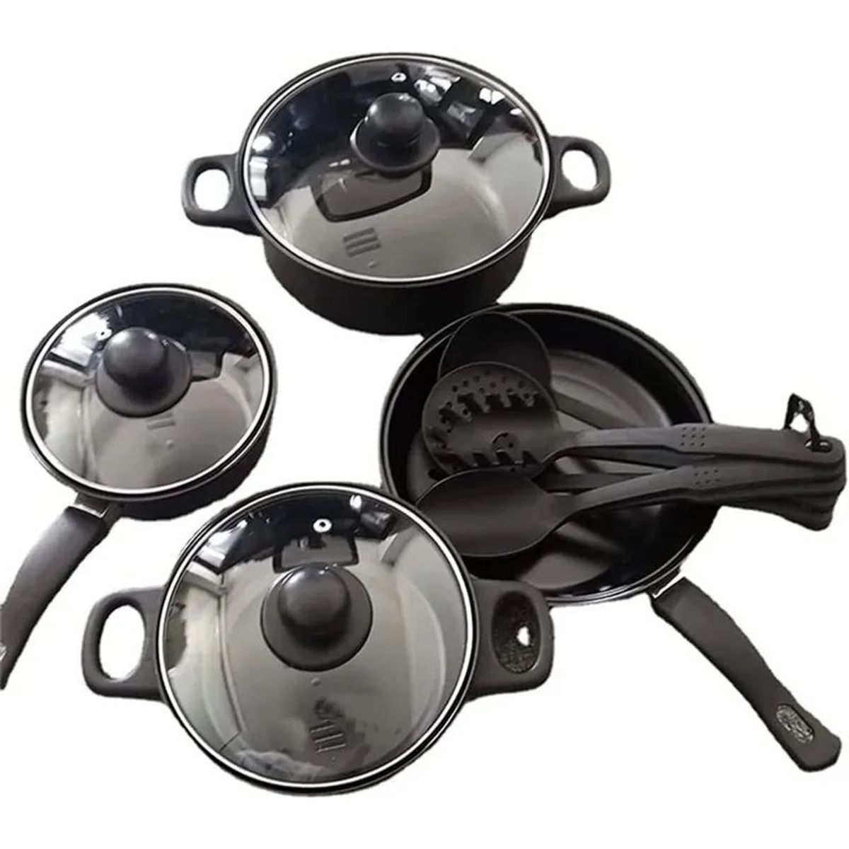 GENERICO - Set de Cocina Ollas-Sartenes 10 Pza