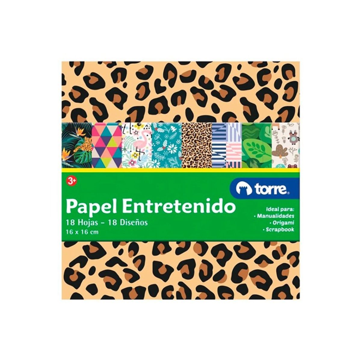 TORRE - PACK X 4 FAJO PAPEL ENTRETENIDO 16×16 CENTIMETROS 18 H