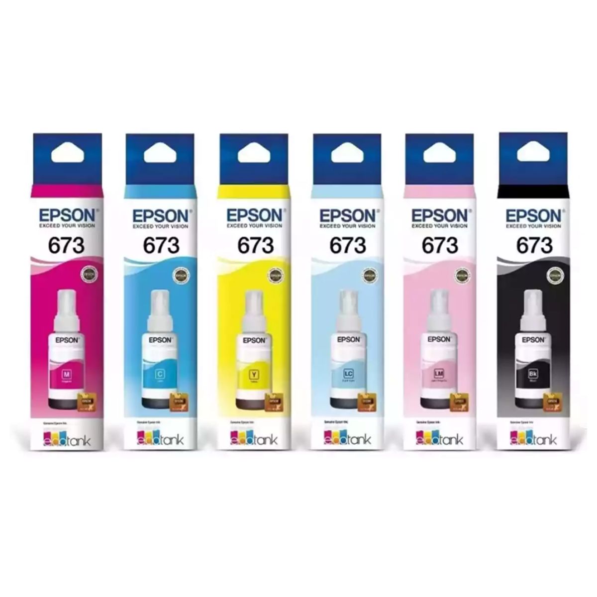 EPSON - Epson Tinta T673 Pack 6 L800 / L1800 / L805 / L810 / L850