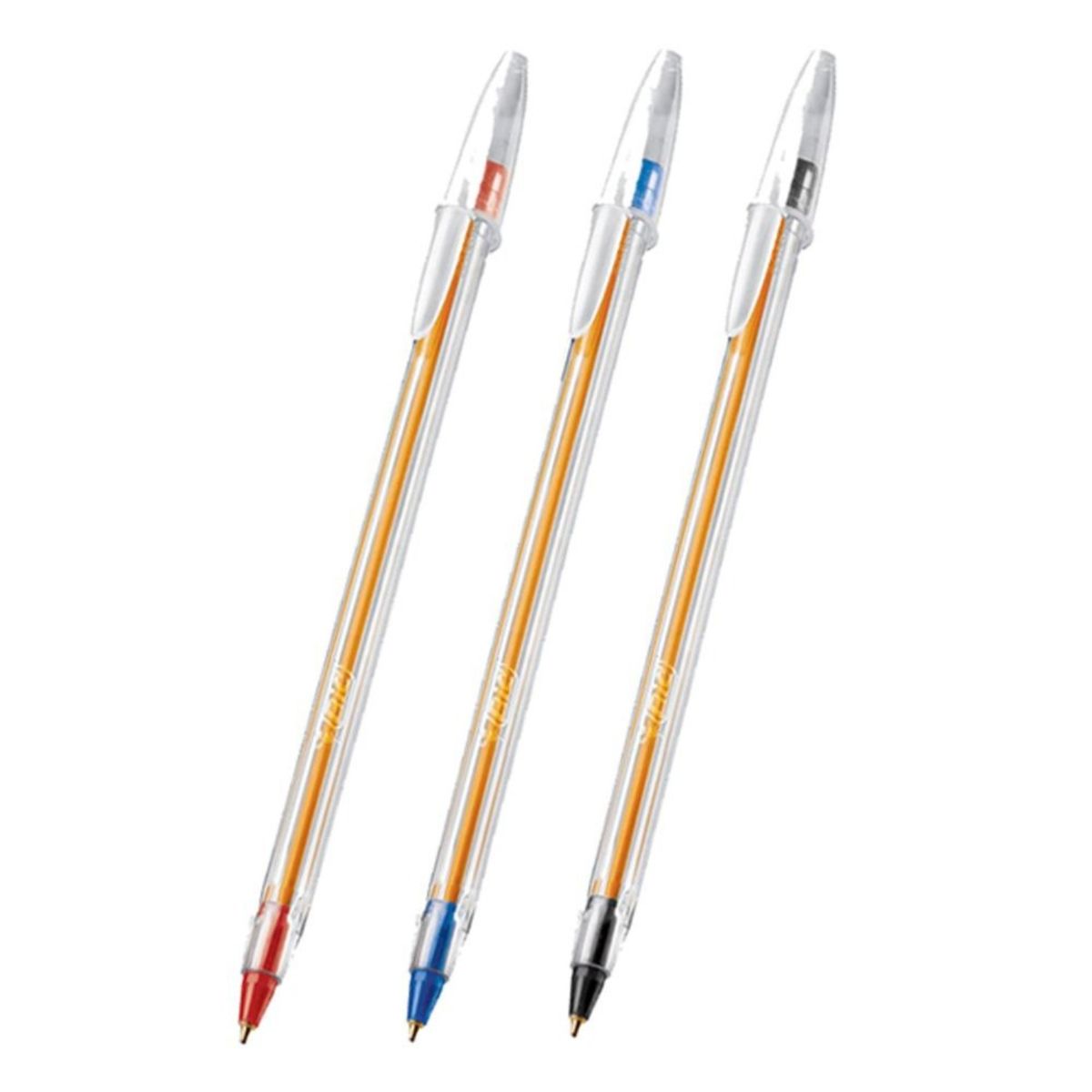 GENERICO - PACK X 4 BLISTER 3 BOLÍGRAFOS CRISTAL 1 AZUL 1 ROJO 1 NEGRO